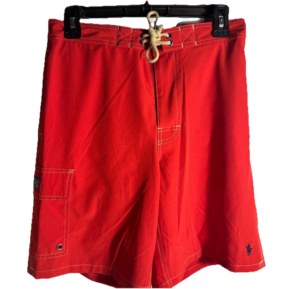 Polo Ralph Lauren Men's Swim Trunks Small Red MSRP $85